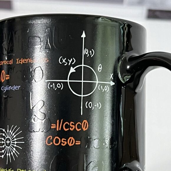 KWARE I’m an ENGINEER 14oz Mug Black Textured Mathematics Formulas Equations - Picture 13 of 17